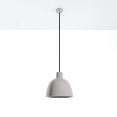 Sollux Lighting Damaso Concrete 1 Classic Pendant Ceiling Grey/Light