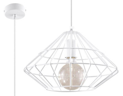 Sollux Lighting White Hanging Lamp Umberto - Image 3