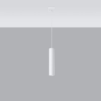 Sollux Lighting Lagos Steel White 1 Light Classic Pendant Ceiling Light from B&Q