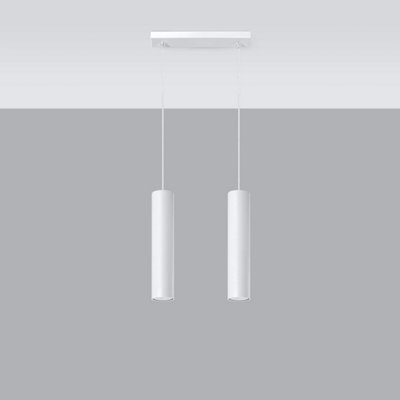 Sollux Lighting Lagos Steel 2 Classic Pendant Ceiling White/Light