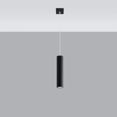 Sollux Lighting Lagos Steel Black 1 Light Classic Pendant Ceiling Light from B&Q