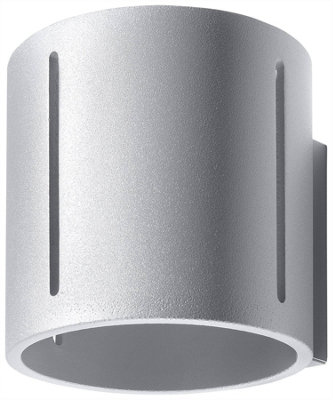 B&Q -  Luminosa Inez 1 Light Flush Wall Light GreyG9