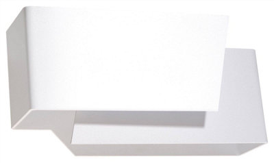 B&Q -  Luminosa 1 Light Flush Wall Light WhiteG9