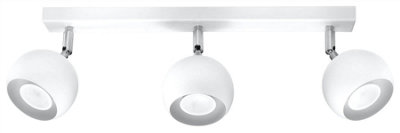 B&Q -  Luminosa Oculare 3 Light Spotlight Bar WhiteGu10