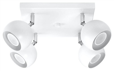 B&Q -  Luminosa Oculare 4 Light Spotlight Cluster WhiteGu10