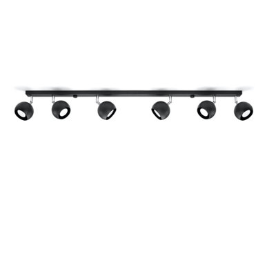 B&Q -  Luminosa Oculare 6 Light Spotlight Bar BlackGu10