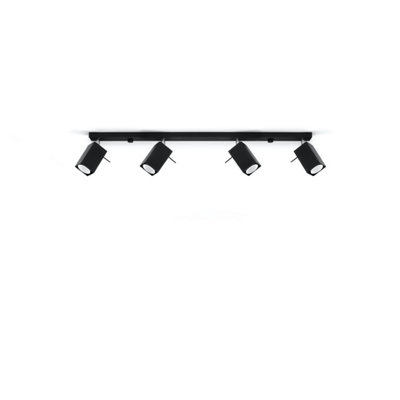 B&Q -  Luminosa Merida 4 Light Spotlight Bar BlackGu10