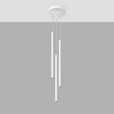 Sollux Lighting Pastelo Steel 3P Classic Pendant Ceiling White/Light