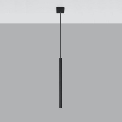 Sollux Lighting Pastelo Steel 1 Classic Pendant Ceiling Black/Light