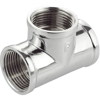PEPTE 1/2Inch Bsp Thread Female Pipe Connection Tee Screwed Fittings from B&Q