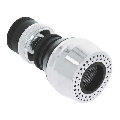 Logé 22/24mm Kitchen Faucet Tap Aerator 2 Modes Nozzle Adjustable from B&Q
