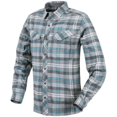 Helikon-Tex Helikon Defender Mk2 Pilgrim Long Sleeve Shirt Blue Plaid Size Xx Large from B&Q