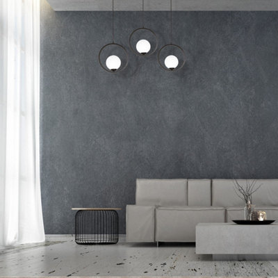 Milagro Black/White Boston Pendant Lamp 3Xe14 Beautifully Hand Made From Metal And Glass Contemporary Cool Style - Image 5