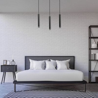 B&Q -  Dani Black/chrome Pendant 3Xgu10 Elegant Modern Hanging Ceiling Lamps Enhanced Beautifully With Chrome Detail