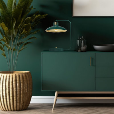 Milagro Felix Table Lamp - Green - 230V - Industrial Chic Design - Image 4