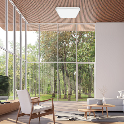 Milagro Fabio Led Ceiling Lamp  White 35W(200W) 47Cm Great Value Stylish Lifetime Light Source from B&Q