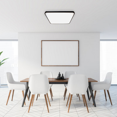 Milagro Fabio Led Ceiling Lamp  Black 35W(200W) 47Cm Great Value Stylish Lifetime Light Source from B&Q