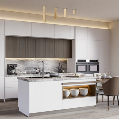Milagro Genesis Spotlight Gold Aluminium 1Xgu10 10Cm from B&Q