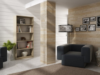 R80 Tall Bookcase Sonoma OakBest Offer from B&Q