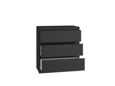 M3 Malwa Chest Of Drawers Black from B&Q