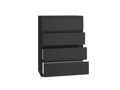 M4 Malwa Chest Of Drawers Black from B&Q