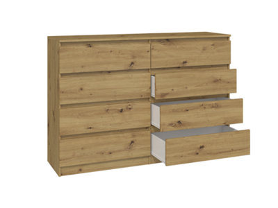 M8 140 Large Malwa Chest Of Drawers Artisan Oak from B&Q