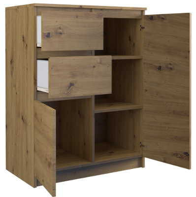 2D2S Modern Sideboard Artisan Oak from B&Q