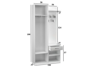 Duo Wardrobe WhiteExcellent Choice from B&Q