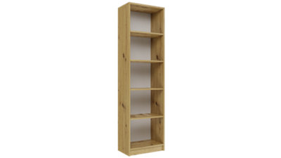 R50 Tall Bookcase Artisan Oak Available In Various Sizes from B&Q