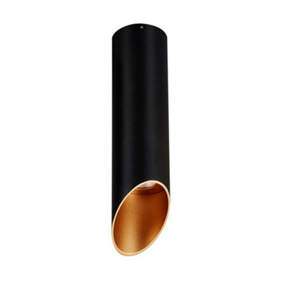Luminosa Lighting Black/Gold/White Luminosa Modern Technical Led Surface Mounted Warm 3000K 520Lm Size 25