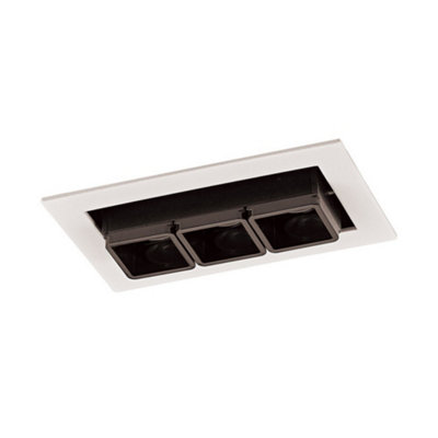 Luminosa Lighting Luminosa Modern Technical Led Recessed Ceiling WhiteBlackWarm White 3000K 350Lm from B&Q