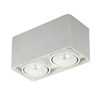 Luminosa Lighting Luminosa Modern Technical Led Surface Mounted WhiteWarm White 3000K 1700Lm from B&Q