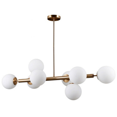 Luminosa Ing Luminosa Modern Hanging Pendant 8 With Shade, G9 Golden/Light/White