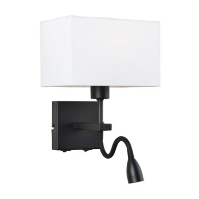 Luminosa Lighting Luminosa Modern Led Bedside Lamp Black MattWarm White 3000K 350Lm from B&Q