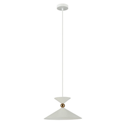 B&Q -  Luminosa Quelto Modern Dome Pendant Ceiling LightE27