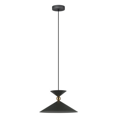 Luminosa Lighting Luminosa Quelto Modern Dome Pendant Ceiling LightE27 from B&Q