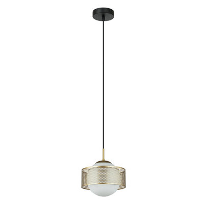 B&Q -  Luminosa Lomica Modern Globe Pendant Ceiling LightE27