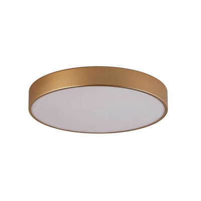 Luminosa Lighting Luminosa Orbital 40Cm Flush Ceiling Light Gold 4000K Neutral White from B&Q