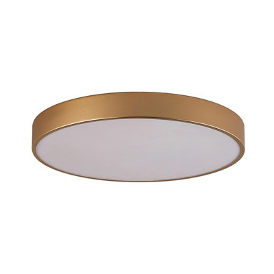Luminosa Lighting Luminosa Orbital 60Cm Flush Ceiling Light Gold 4000K Neutral White from B&Q