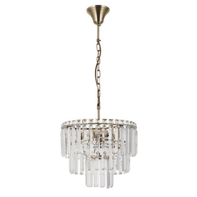 Luminosa Lighting Luminosa Buena Pendant Ceiling Light Antique Bronze 4Xe14 from B&Q