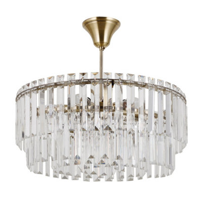 Luminosa Lighting Luminosa Buena Ceiling Light Antique Bronze 6Xe14 from B&Q