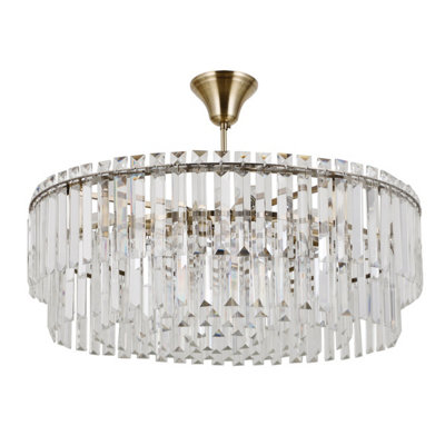 Luminosa Lighting Luminosa Buena Ceiling Light Antique Bronze 8Xe14 from B&Q