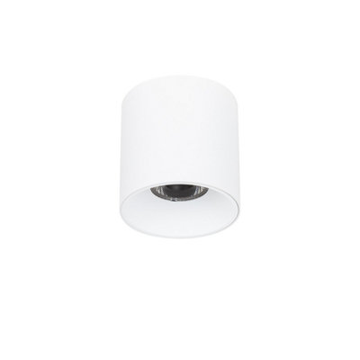 Luminosa Lighting Luminosa Altisma 9.5Cm Surface Mounted Downlight Matt White 3000K Warm White from B&Q