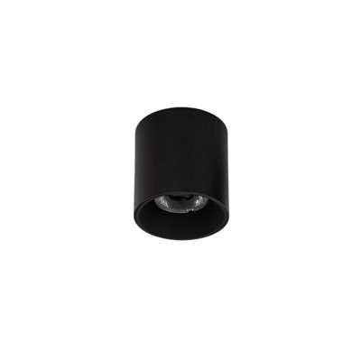 Luminosa Lighting Luminosa Altisma 7.5Cm Surface Mounted Downlight Matt Black 3000K Warm White from B&Q