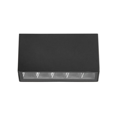Luminosa Lighting Luminosa Forli Outdoor Surface Mounted Downlight Black 3000K Warm White 5Xled Ip54 from B&Q