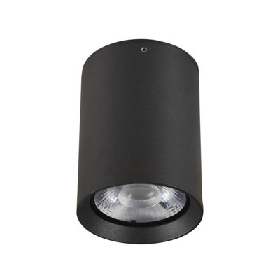 Luminosa Lighting Luminosa Cervia Outdoor Surface Mounted Downlight Black 3000K Warm White Ip54 from B&Q