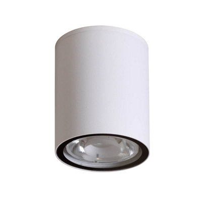 Luminosa Lighting Luminosa Fano Wide Outdoor Surface Mounted Downlight White 4000K Neutral White Ip54 from B&Q