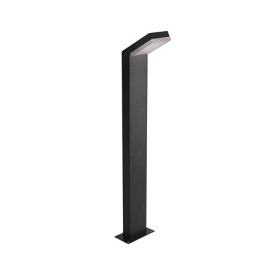 B&Q -  Luminosa Mira Outdoor Bollard Black 4000K Neutral White Ip54