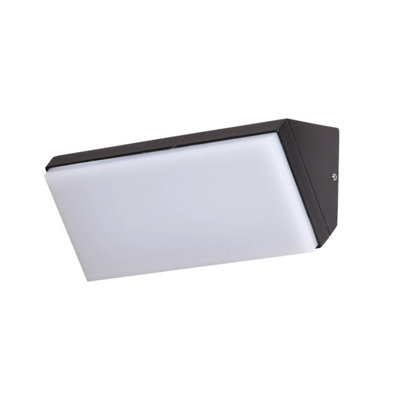 Luminosa Lighting Luminosa Nave Outdoor Wall Down Lamp Black 4000K Neutral White Ip65 from B&Q