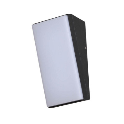 Luminosa Lighting Luminosa Fama Outdoor Flush Wall Lamp Black 4000K Neutral White Ip65 from B&Q